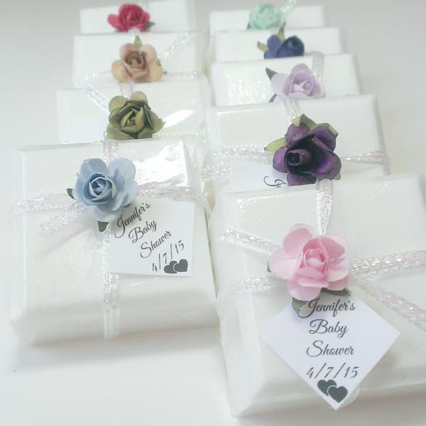 Personalized Ribbons Baby Bridal Shower Wedding Favors Custom Made Lavender  Satin
